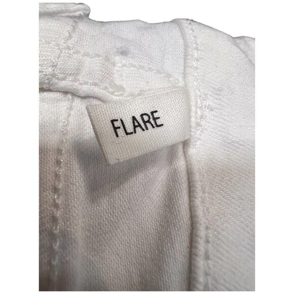 Rag & Bone Bright White Crop Flare Jeans - Picture 6 of 11